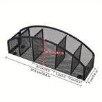 Multi Grid Metal Desktop Storage Box Pen Holder Cosmetic Organiser Tidy Box