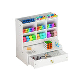 Office Desk Organizer Storage Drawer Pen Pencil Holder DIY Case Storage Rack - Extra Image