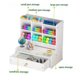 Office Desk Organizer Storage Drawer Pen Pencil Holder DIY Case Storage Rack - 45-Degree Angle