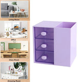 2IN1 Pumping Pen Container Storage Box Cosmetic Drawer Office Organizer Box - Low Angle