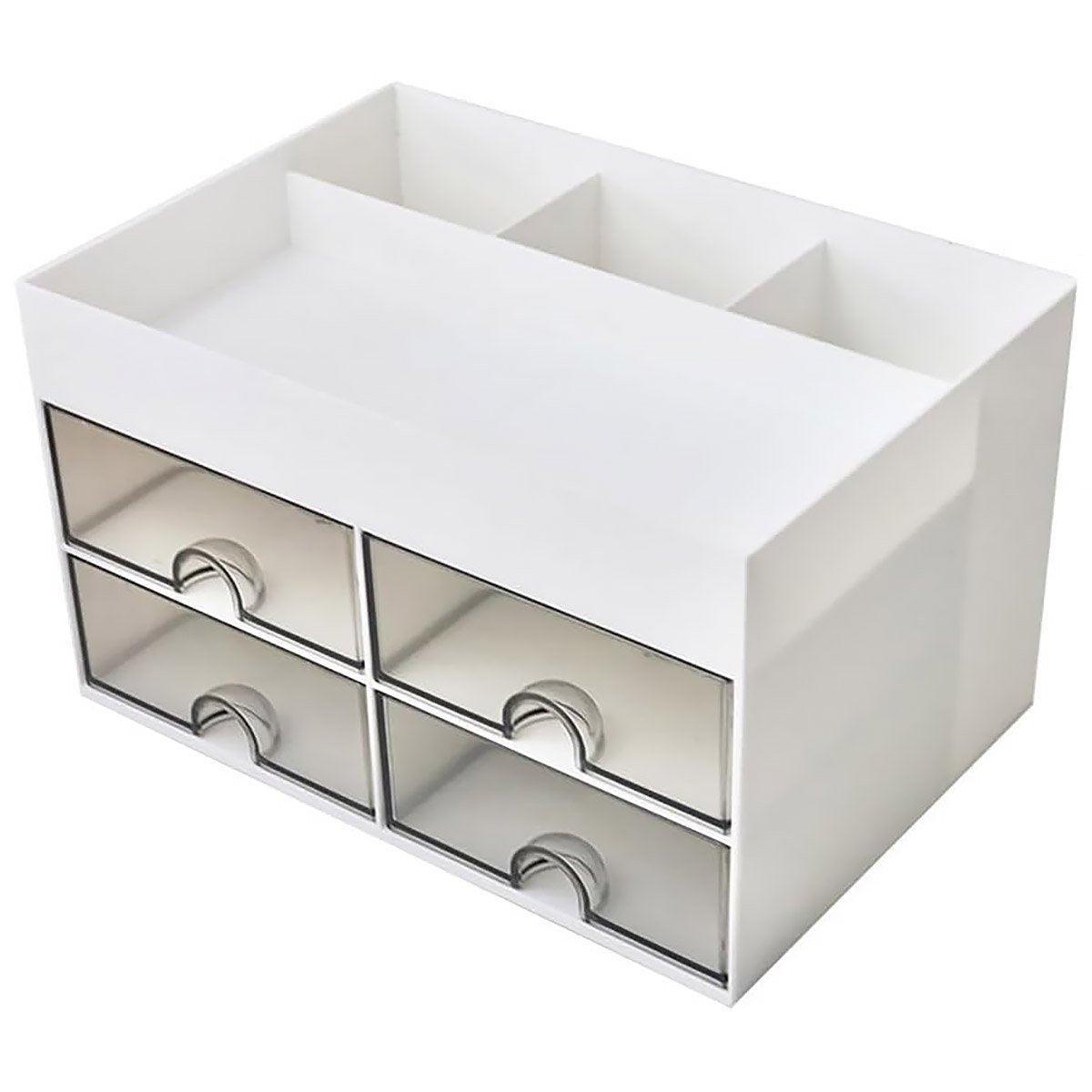 Large Capacity Pen Storage Box Desktop Organizer Multi-functional Stationery Box