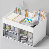 Large Capacity Pen Storage Box Desktop Organizer Multi-functional Stationery Box - 45-Degree Angle