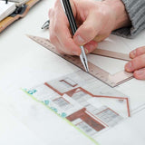 2mm HB Lead Holder Pen Automatic Mechanical Drafting Drawing Pencil Art Tool - Blue(1PCS) - 45-Degree Angle