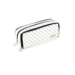 Zipper Pencil Case Large Capacity Storage Bag School Stationery Makeup Organizer - Dot