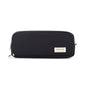 Zipper Pencil Case Large Capacity Storage Bag School Stationery Makeup Organizer - Black