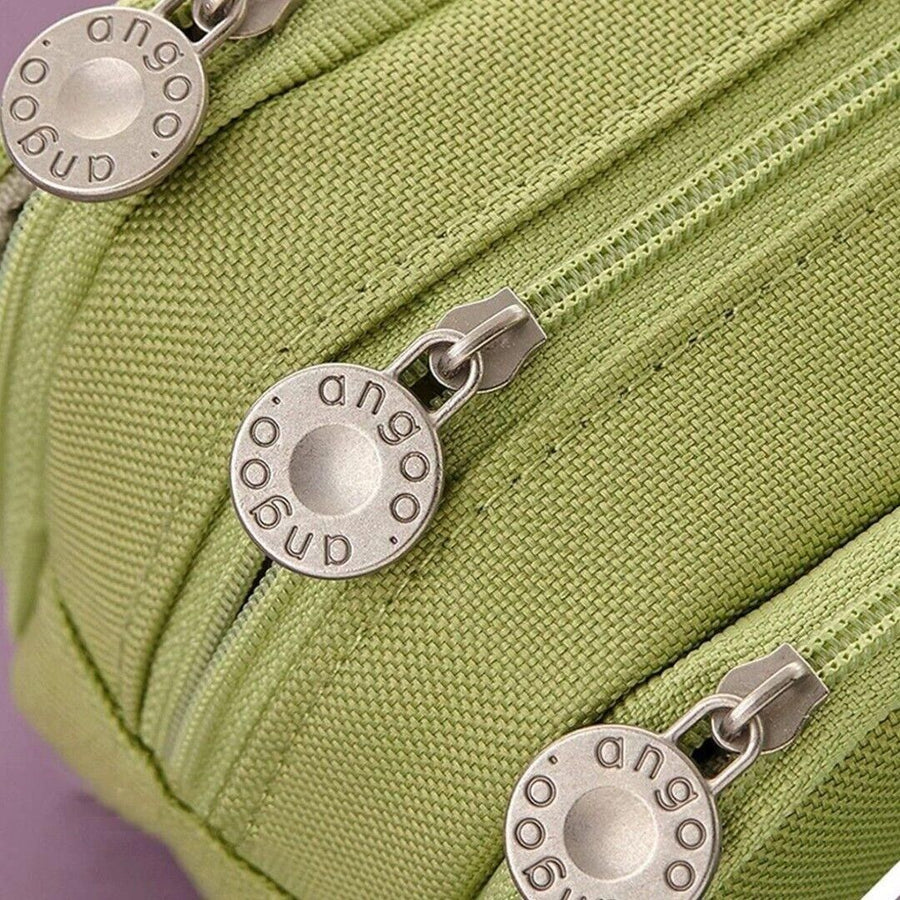 Zipper Pencil Case Large Capacity Storage Bag School Stationery Makeup Organizer - Cactus