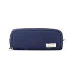 Zipper Pencil Case Large Capacity Storage Bag School Stationery Makeup Organizer - Navy
