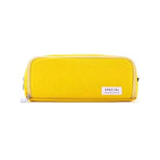 Zipper Pencil Case Large Capacity Storage Bag School Stationery Makeup Organizer - Yellow