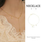 Vintage Star Pendant Octet Clavicle Chain Necklace Elegant Women Accessory