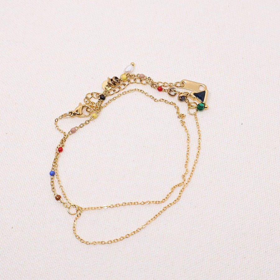 Colourful Imitation Pearl Necklace Girls Fashion Beaded Jewelry Chain