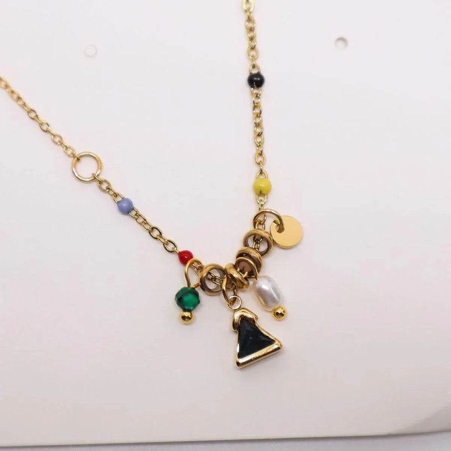 Colourful Imitation Pearl Necklace Girls Fashion Beaded Jewelry Chain