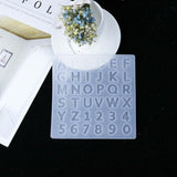 Alphabet Number Silicone Pendant Mold Necklace Jewelry Resin Mould Casting Craft