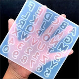 Alphabet Number Silicone Pendant Mold Necklace Jewelry Resin Mould Casting Craft - Rear View