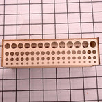 Wooden Pen Holder Storage Organizer Shelf for Desk Office Stationery Supplies