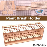 Wooden Pen Holder Storage Organizer Shelf for Desk Office Stationery Supplies