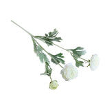 5pcs Artificial Peony Silk Flowers Bouquet Decor Faux Floral Arrangements - Champagne - Low Angle