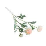 5pcs Artificial Peony Silk Flowers Bouquet Decor Faux Floral Arrangements - Purple Red - Extra Image