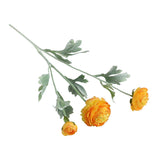 5pcs Artificial Peony Silk Flowers Bouquet Decor Faux Floral Arrangements - Purple Red - Extra Image