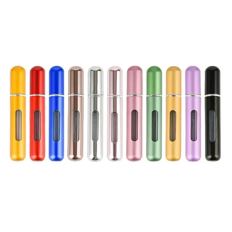 Portable Perfume Atomizer Spray Bottle 8ml Refillable Scent Pump for Travel Use - Matte Pink