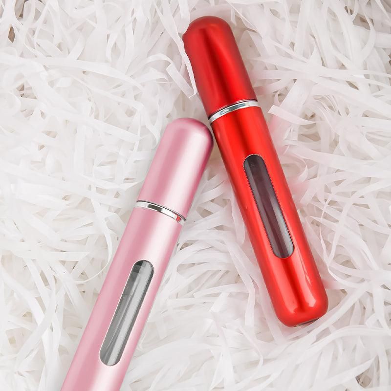 Portable Perfume Atomizer Spray Bottle 8ml Refillable Scent Pump for Travel Use - Matte Pink