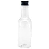 24PCS Small Plastic Wine Bottle Beverage Juice Container Reusable Clear Bottle - 50ML - Rear View