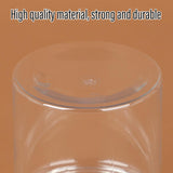Wide Mouth Plastic Food Bottles 50pcs Transparent Sealed Storage Tanks Container - 8.5cm x 20cm - 45-Degree Angle