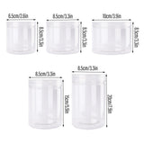 Wide Mouth Plastic Food Bottles 50pcs Transparent Sealed Storage Tanks Container - 10cm x 8.5cm