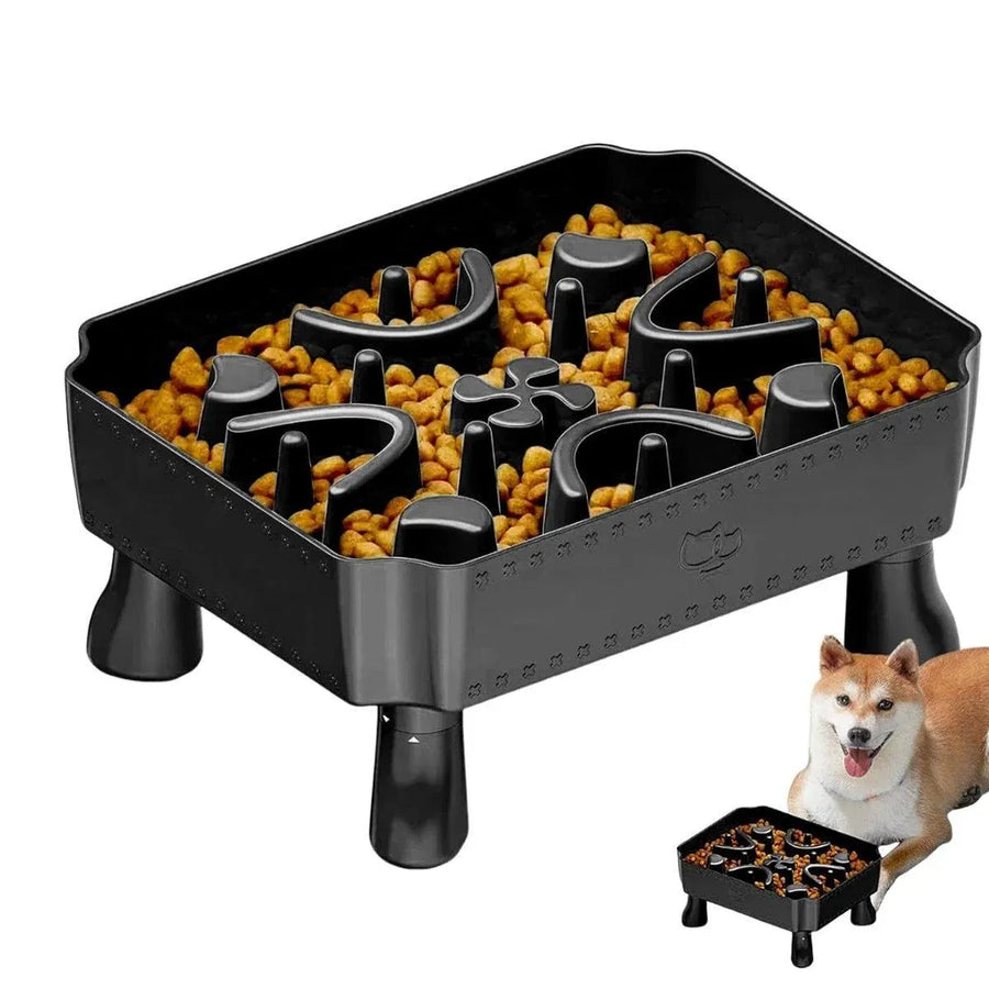 Pet Slow Feeder Bowl Removable Large Capacity Dog Cat Feeding Bowl Anti Slip