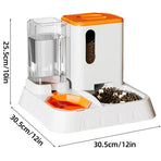 Pet Water Dispenser Automatic Feeder Bowl Cat Dog Drinking Fountain Food Feeding - Blue
