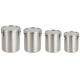 Stainless Steel Pet Food Storage Bucket Dog Cat Grain Container Bin Kitchen - 1000ml