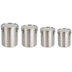 Stainless Steel Pet Food Storage Bucket Dog Cat Grain Container Bin Kitchen - 1000ml