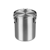 Stainless Steel Pet Food Storage Bucket Dog Cat Grain Container Bin Kitchen - 1000ml