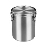 Stainless Steel Pet Food Storage Bucket Dog Cat Grain Container Bin Kitchen - 2500ml - Extra Image