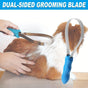 1 Dual-Sided Pet Grooming Tool, Blue