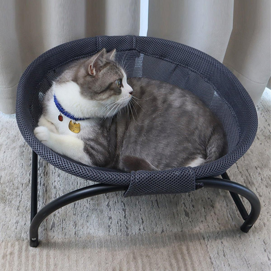 Hanging Bed Pet Litter Basket Cozy Cat Hammock Durable Comfortable Sleeping Spot - Black