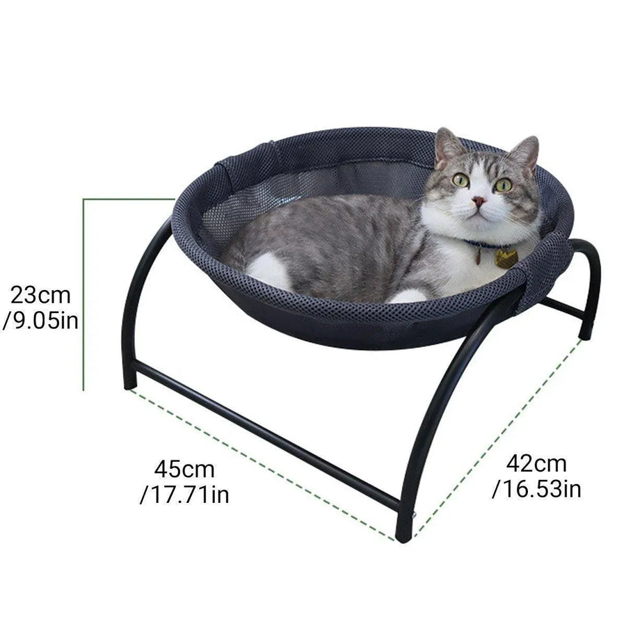 Hanging Bed Pet Litter Basket Cozy Cat Hammock Durable Comfortable Sleeping Spot - Grey
