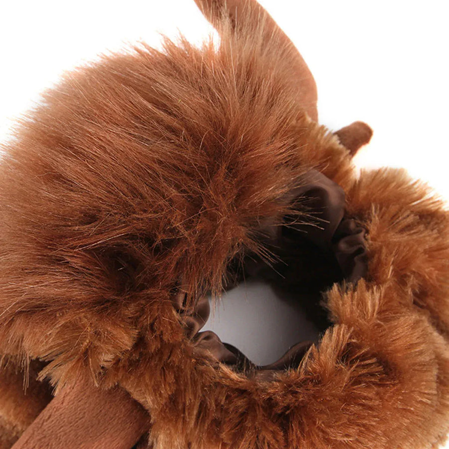 Pet Horn Wigs Headwear Adjustable for Dogs Cats Soft Comfortable Decoration - L