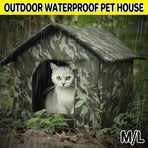 Waterproof Outdoor Cat Nest Stray Pet Hiding Nest Simple Dog House Shelter Bed - M