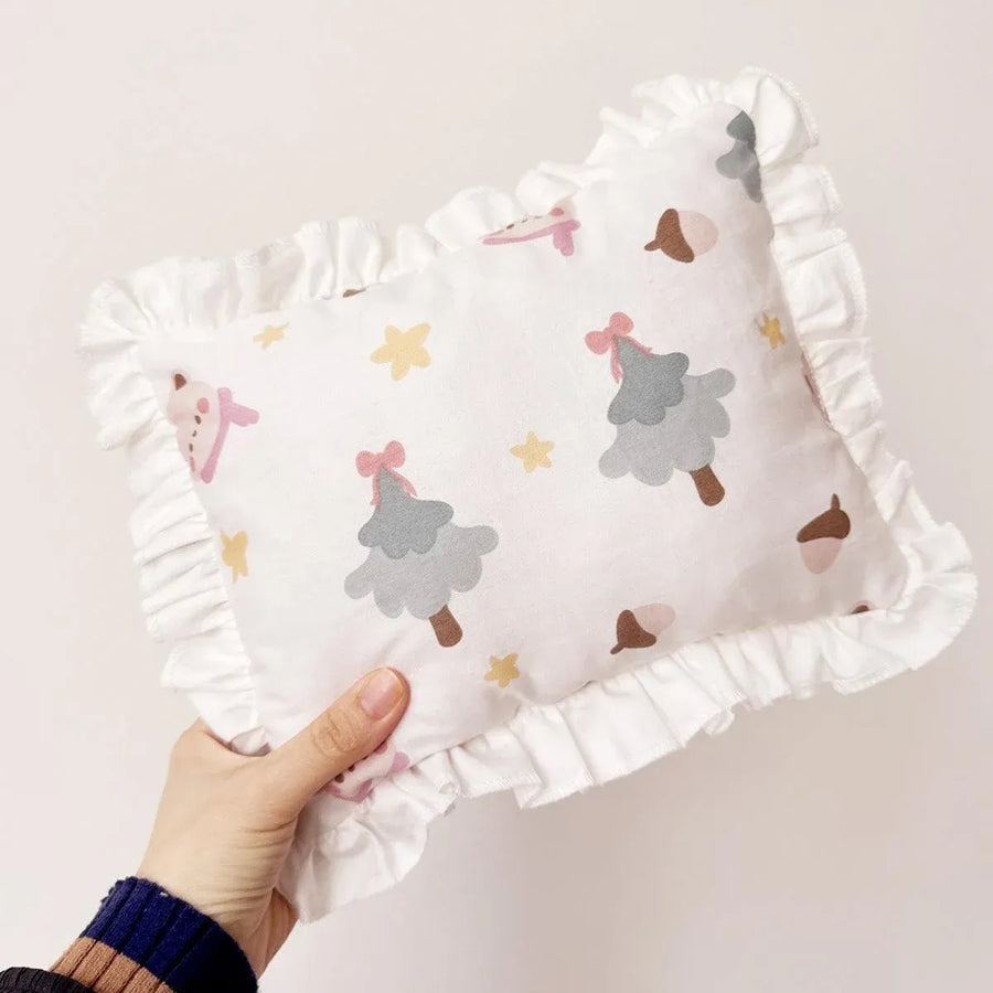 Lace Cat Pillow Soft Pet Cushion for Sleeping Comfortable Kitty Bed Cushion - Brown Stars