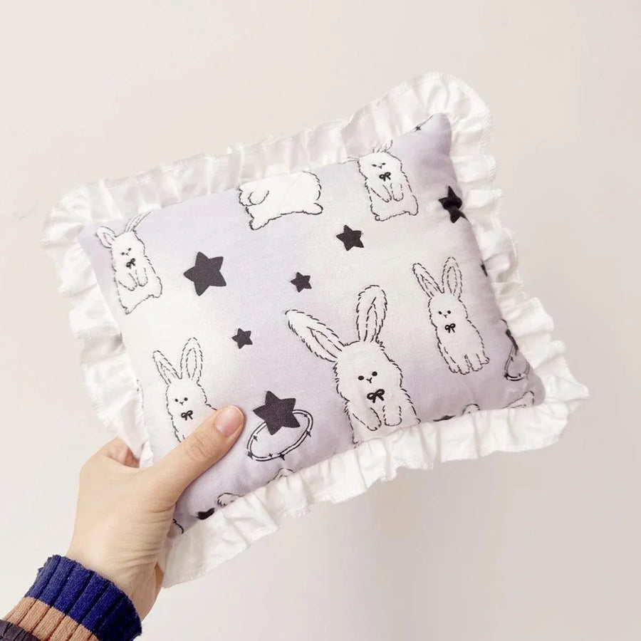 Lace Cat Pillow Soft Pet Cushion for Sleeping Comfortable Kitty Bed Cushion - Purple Rabbit