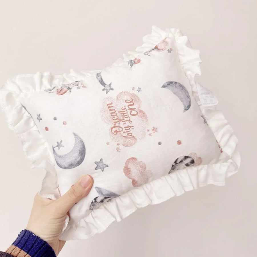 Lace Cat Pillow Soft Pet Cushion for Sleeping Comfortable Kitty Bed Cushion - White Strawberry
