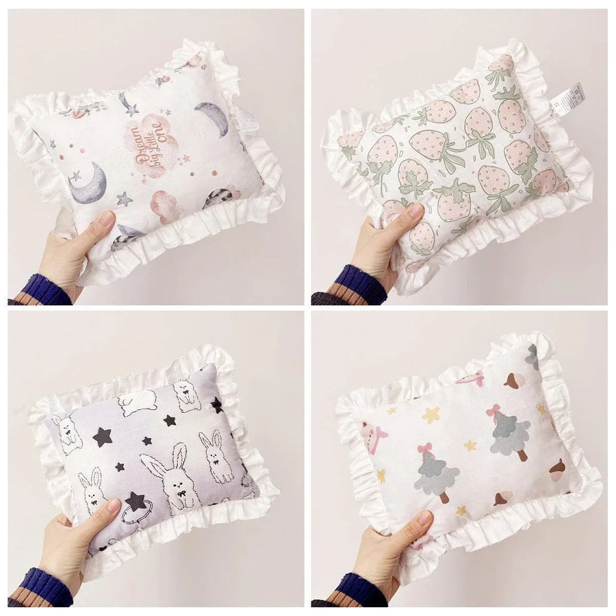 Lace Cat Pillow Soft Pet Cushion for Sleeping Comfortable Kitty Bed Cushion - White Moon