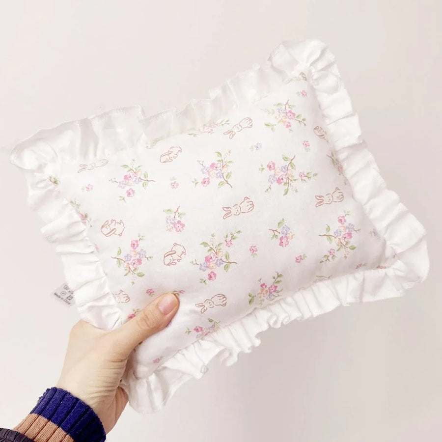 Lace Cat Pillow Soft Pet Cushion for Sleeping Comfortable Kitty Bed Cushion - White Moon