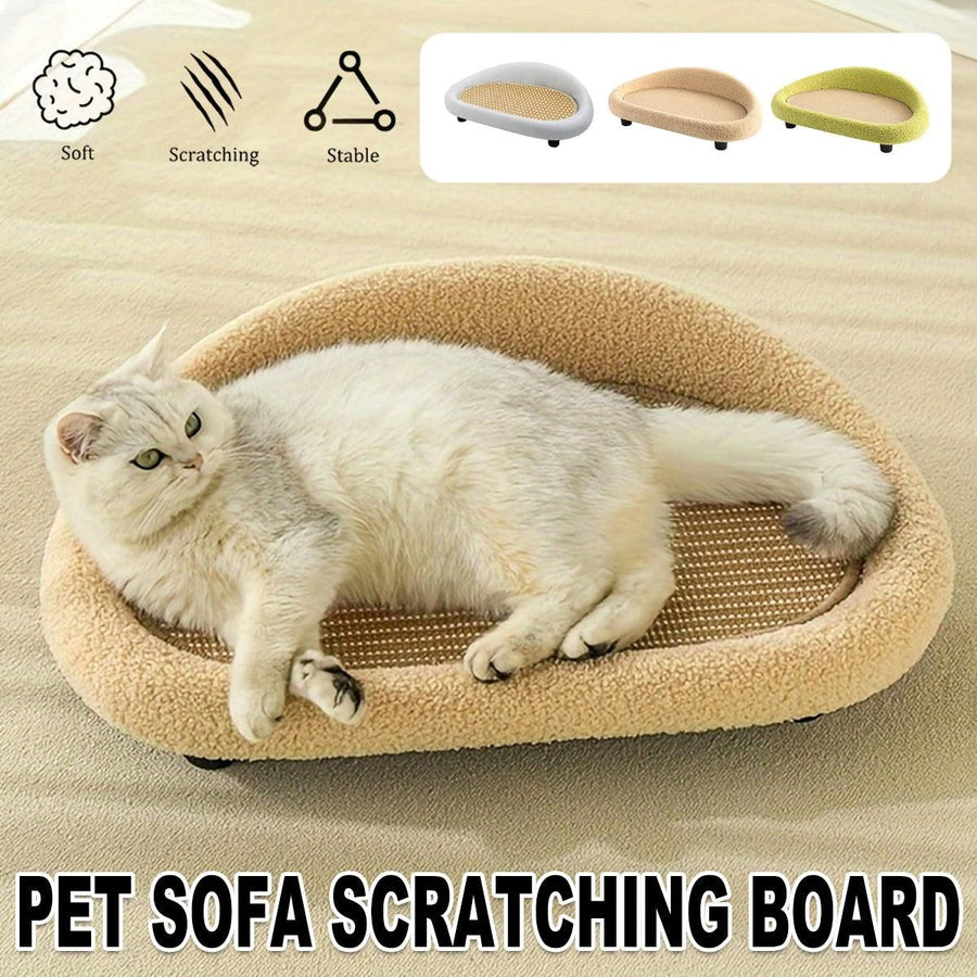 Large Cat Scratching Board Sofa Scratch Resistant Nest for Cats and Kittens - Brown