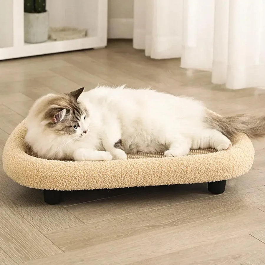 Large Cat Scratching Board Sofa Scratch Resistant Nest for Cats and Kittens - Grey