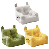 Small Sofa Chair Couch for Living Room Family Pet Furniture Comfortable Seat - White - Front View