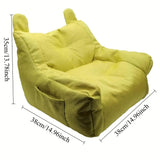 Small Sofa Chair Couch for Living Room Family Pet Furniture Comfortable Seat - White - Side View
