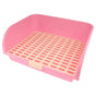 Large Rabbit Litter Box Drawer Corner Toilet for Chinchillas Hamsters Small Pets - Pink