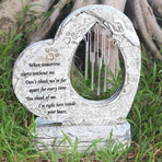 Wind Chime Pet Memorial Headstone Outdoor Garden Decoration for Remembrance