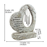 Wind Chime Pet Memorial Headstone Outdoor Garden Decoration for Remembrance - Side View